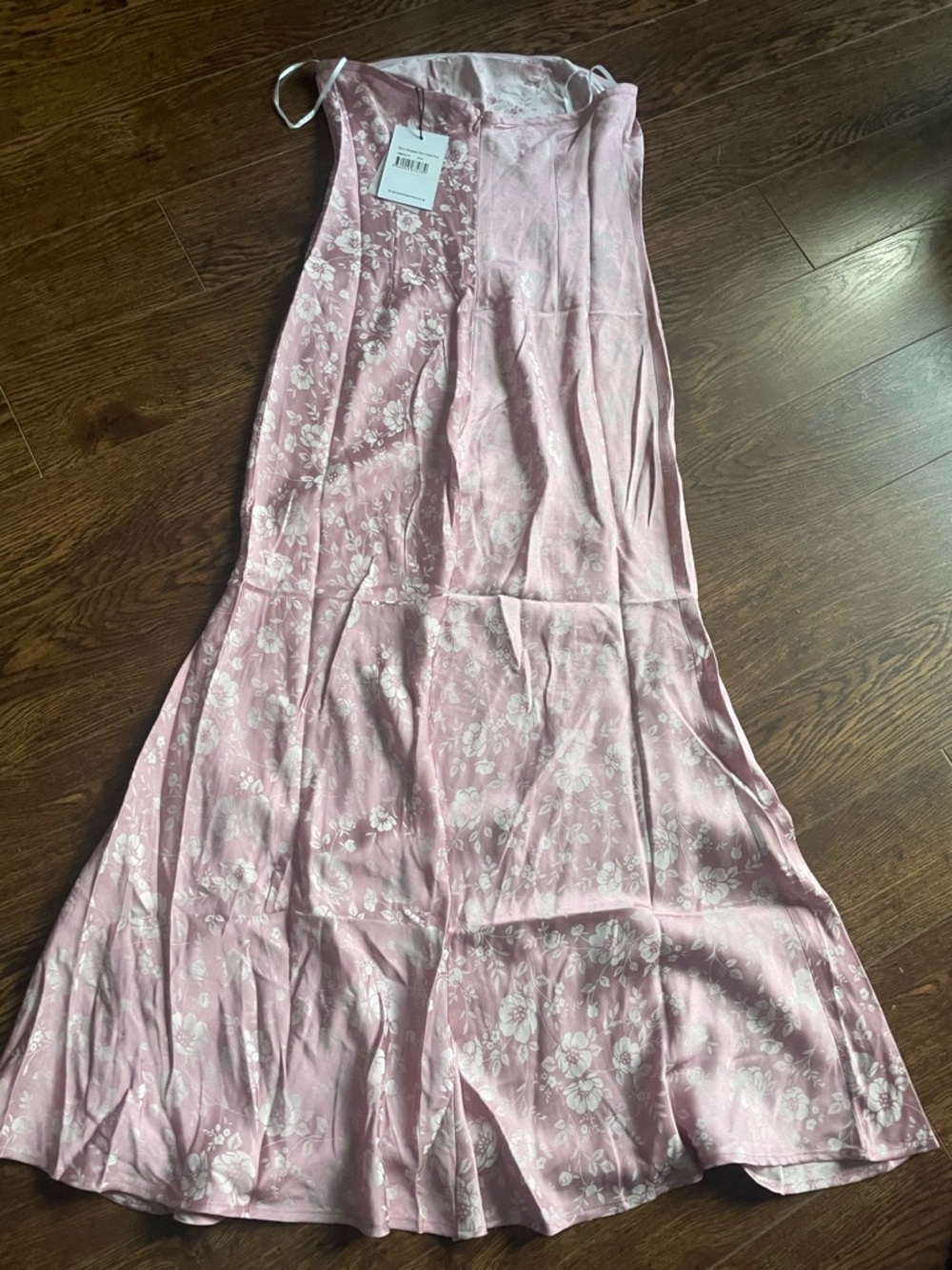 Salvin strapless blush pink maxi dress - Picture 2 of 6